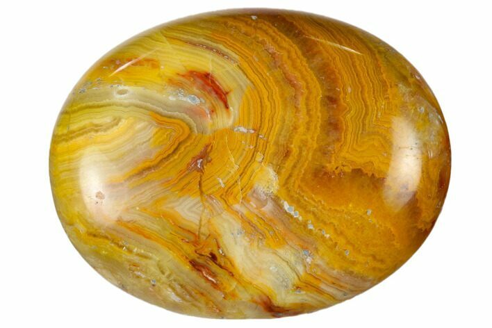 1.8" Polished Crazy Lace Agate Pocket Stone  - Photo 1